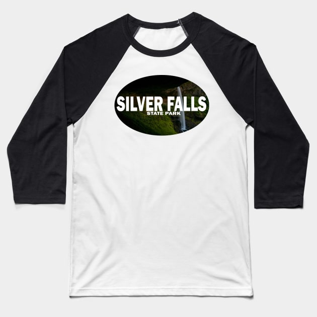 Silver Falls State Park Baseball T-Shirt by stermitkermit